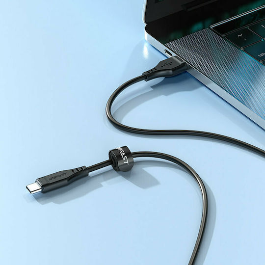 Acefast C3-04 USB 2.0 Cable USB-C male - USB-A 60W Black 1.2m