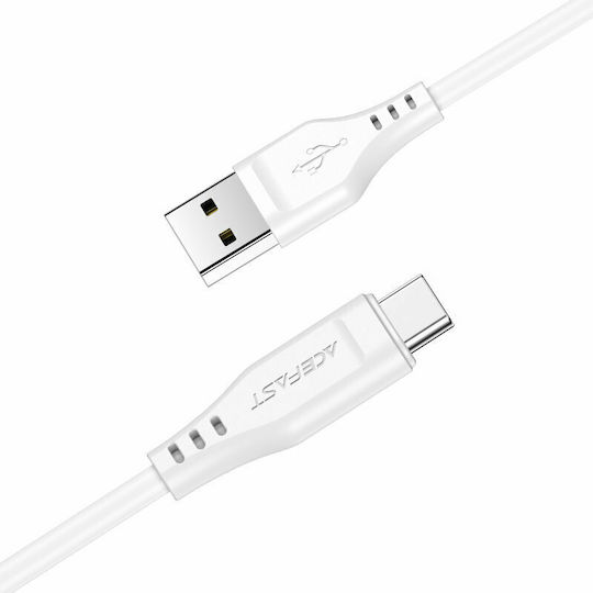 Acefast C3-04 USB 2.0 Cable USB-C male - USB-A 15W White 1.2m