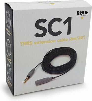 Rode 3.5mm Jack Cable TRRS 3.5mm Male - 3.5mm Female Black 6m H99RD00093