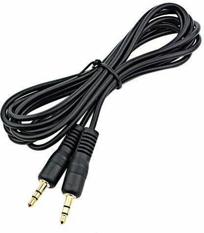 DeDeTech 3,5mm Klinkenkabel 3,5mm Stecker - 3,5mm Stecker Schwarz 5m 18057