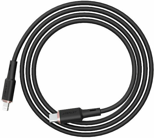Acefast C2-01 Редовна USB-C към Lightning кабел 30W Черен 1.2м