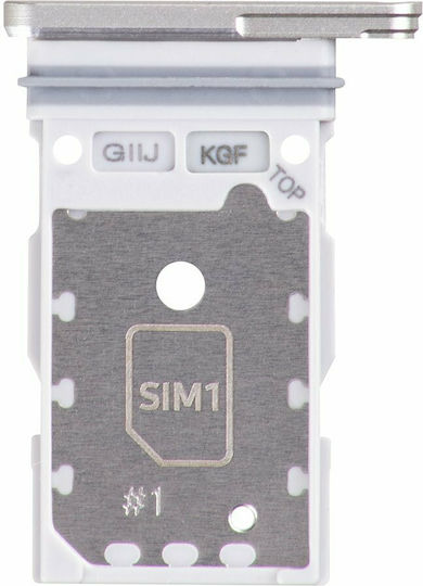 Samsung Υποδοχή Κάρτας Sim Λευκό για Samsung Galaxy S21 FE