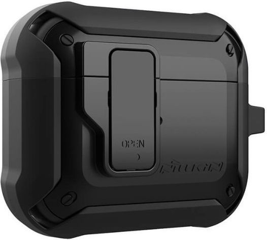 Nillkin Bounce Hülle Synthetisch,Polyester/Cotton/Leather in Schwarz Farbe für Apple AirPods 3