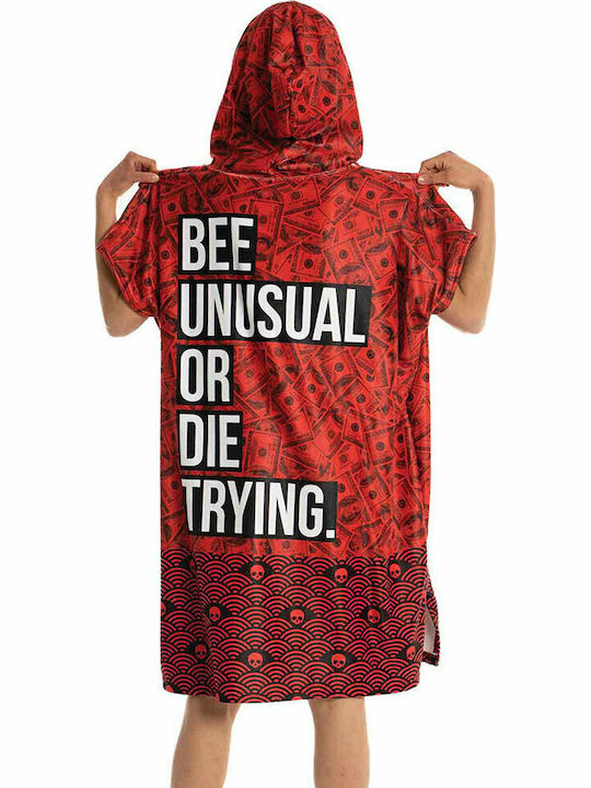 Bee. Unusual. Bee Unusual or Die Trying Πόντσο Θαλάσσης από Μικροΐνες Κόκκινο