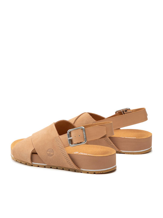 MalibuWaves Basic X Strap Sandale Casual Damă Maro