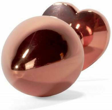 Debranet X-Men Secret Shine Rose Gold Heart Anal Plug Medium Pink