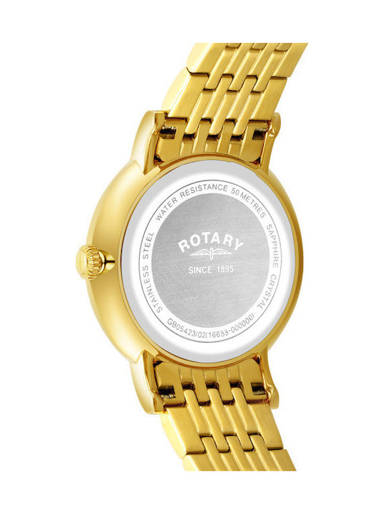 Windsor Men's Watch 37mm Battery with Stainless Steel Bracelet Gold