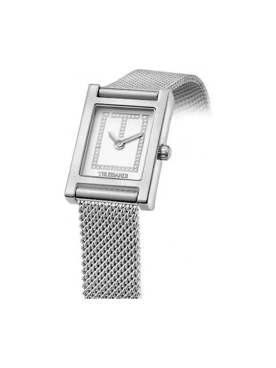 Trussardi T-Strict Uhr mit Silber