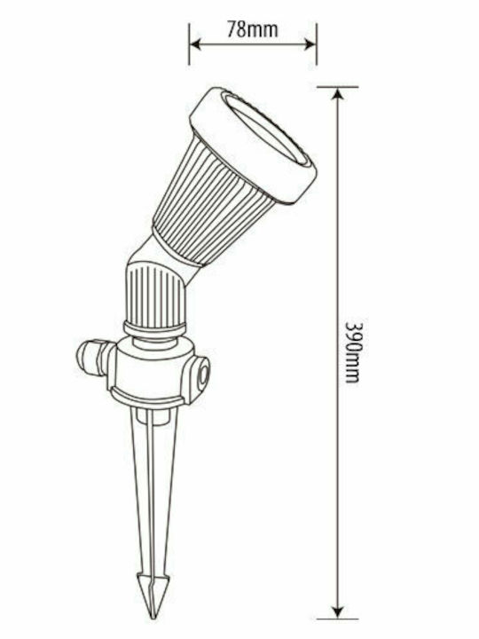 Lucas LED Στεγανό Φωτιστικό Led Καρφωτό GL5003P
