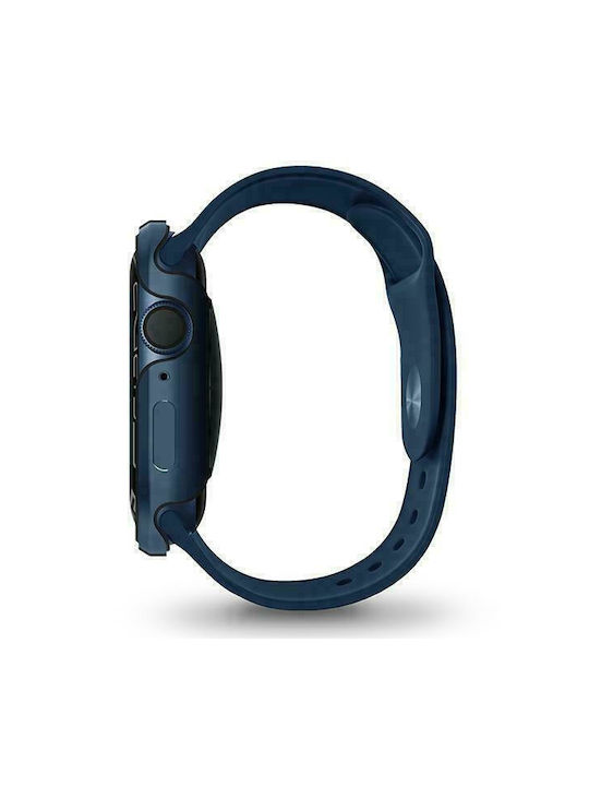 Uniq Valencia Metal Case in Blue color for Apple Watch 45mm