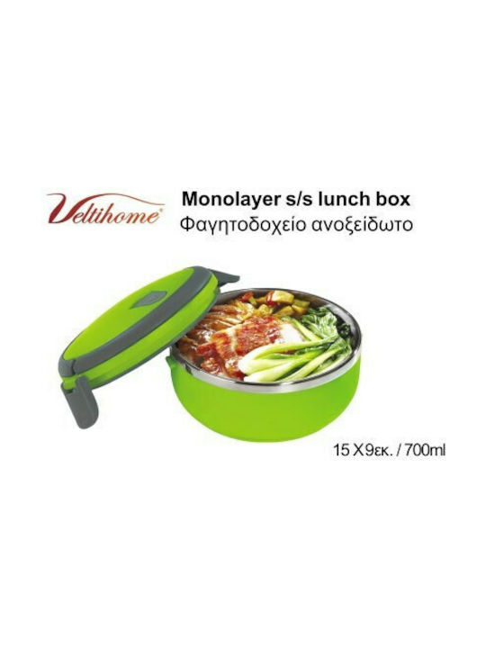 Veltihome Δοχείο Φαγητού Inox Θερμός Πράσινο 700ml