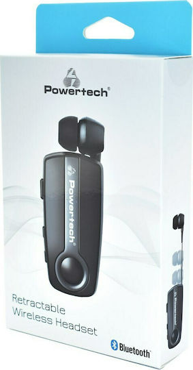 Powertech Klipp 2 In-Ear Bluetooth-Freisprecheinrichtung Kopfhörer Revers Gray
