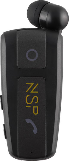 NSP BN220 In-Ear Bluetooth-Freisprecheinrichtung Kopfhörer Revers Schwarz