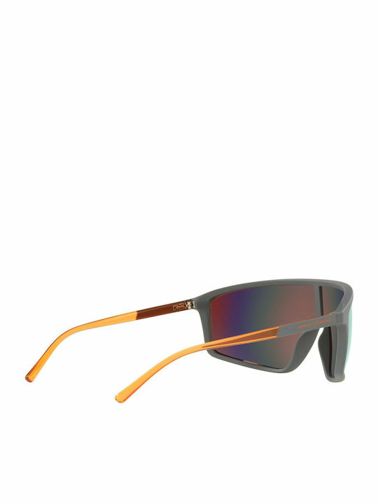 Armani Exchange Bărbătești Ochelari de soare cu Gri Cadru și Portocaliu Oglindă Lentilă AX4119S 81806Q