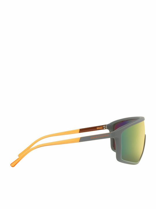 Armani Exchange Bărbătești Ochelari de soare cu Gri Cadru și Portocaliu Oglindă Lentilă AX4119S 81806Q