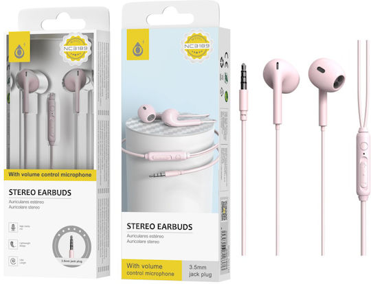 Moveteck NC3189 Безжични Стерео с жак 3.5mm Розов
