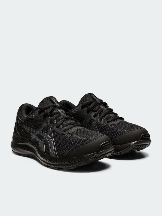 CONTEND 8 GS Kids Sports Shoes Running with Laces Black