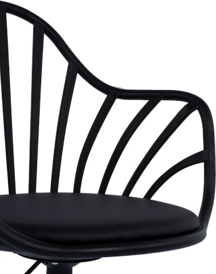 HomeMarkt Becky Office Chair with Fixed Arms Black HM8457.02