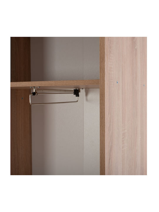 Dulce Eingangsmöbel mit Spiegel / Garderobe / Schuhschrank & Schrank Sonoma 120x45x210cm