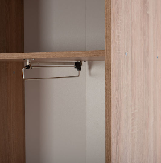 Dulce Entry Furniture with Mirror / Hanger / Shoe Rack & Wardrobe Sonoma 120x45x210cm