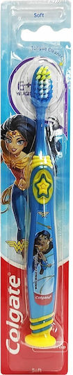 Colgate Wonder Woman Kids Toothbrush for 6+ years Blue / Yellow