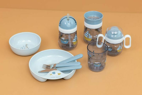 Little Dutch Παιδικό Ποτηράκι Sailors Bay από Πλαστικό Μπλε 250ml για 9m+