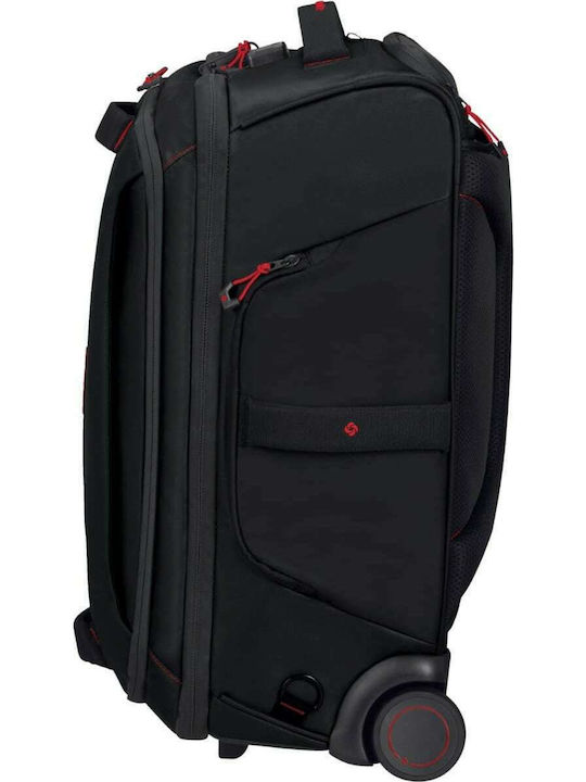 Samsonite Ecodiver Cabin Fabric Black Suitcase With 2 Wheels Height 55cm