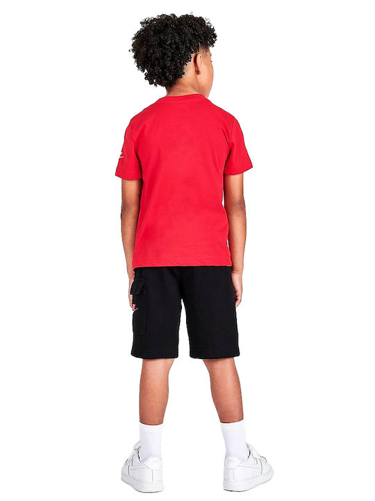 Nike Παιδικό Σετ με Σορτς Καλοκαιρινό 2τμχ Κόκκινο