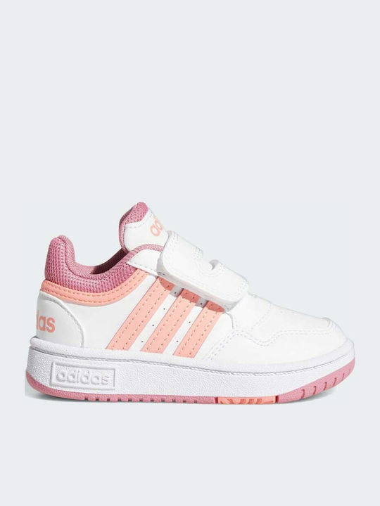 adidas Sport Inspired Hoops Cloud White / Acid Red / Rose Tone