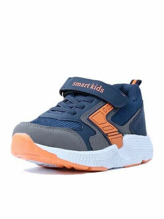 Παιδικά Sneakers με Σκρατς Navy Μπλε