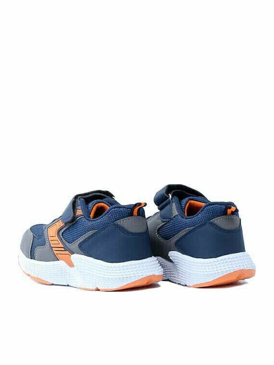 Παιδικά Sneakers με Σκρατς Navy Μπλε
