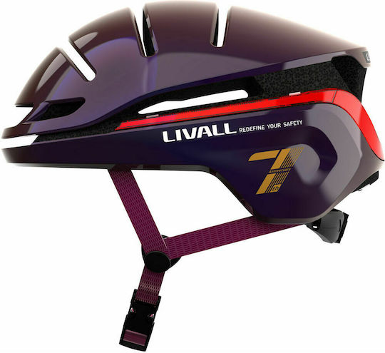 Livall EVO21 Κράνος για Ηλεκτρικό Scooter Κράνος Μαύρος Μέγεθος M σε Μαύρο Χρώμα