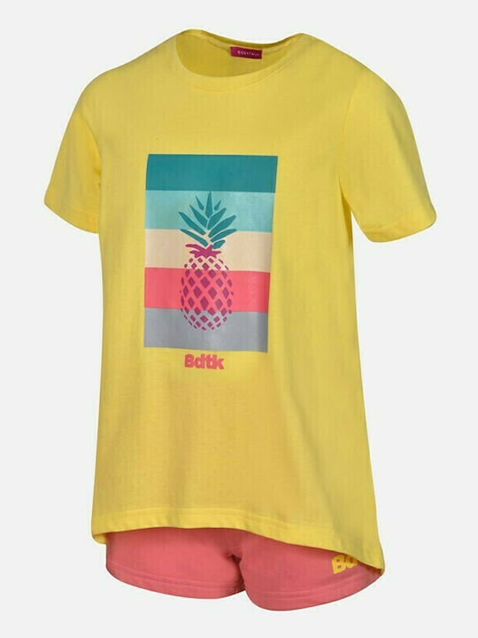 Kids' Set with Shorts Summer 2pcs Yellow