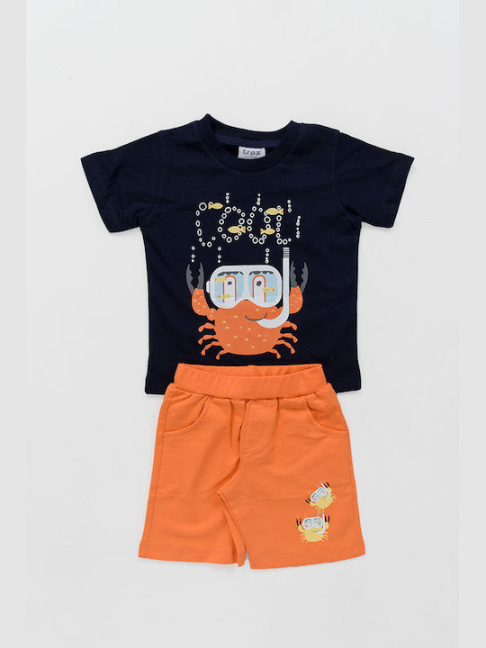 Trax Kinder Set mit Shorts Sommer 2Stück Marineblau