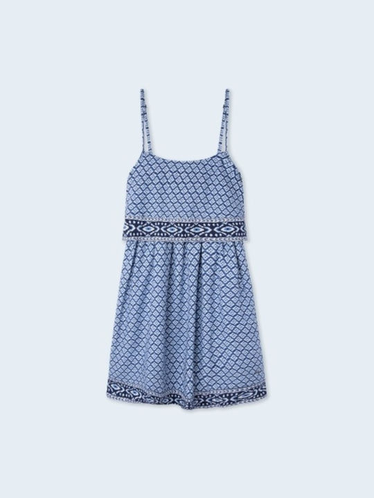 Pepe Jeans Mädchen Kleid Ärmellos Mehrfarbig