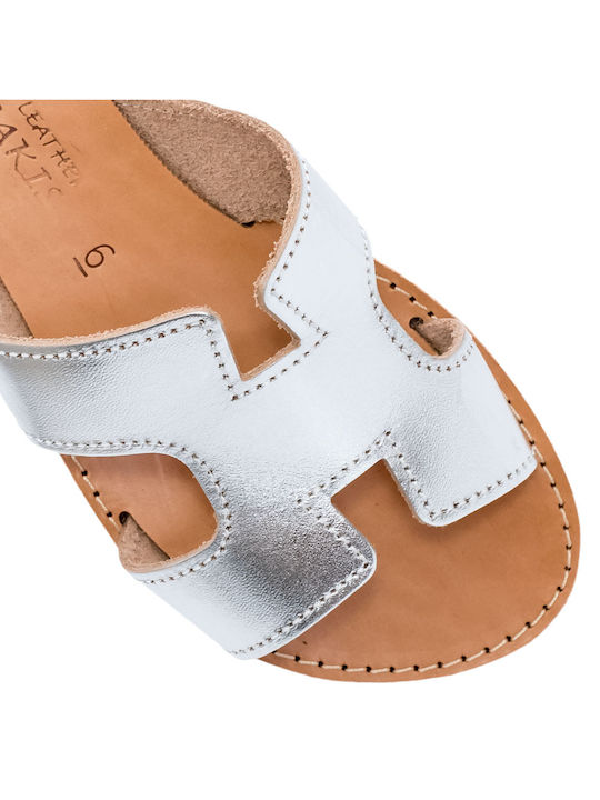 Women's sandals Climatsakis fasa with silver openings 037