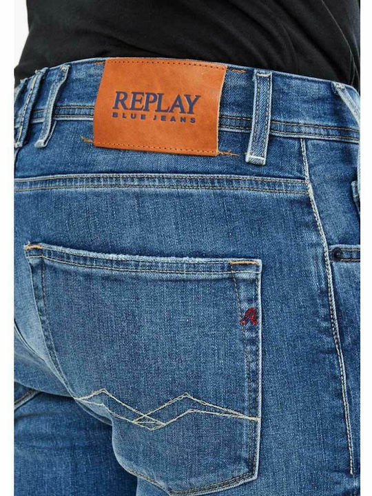 Herrenshorts Jeans Blau