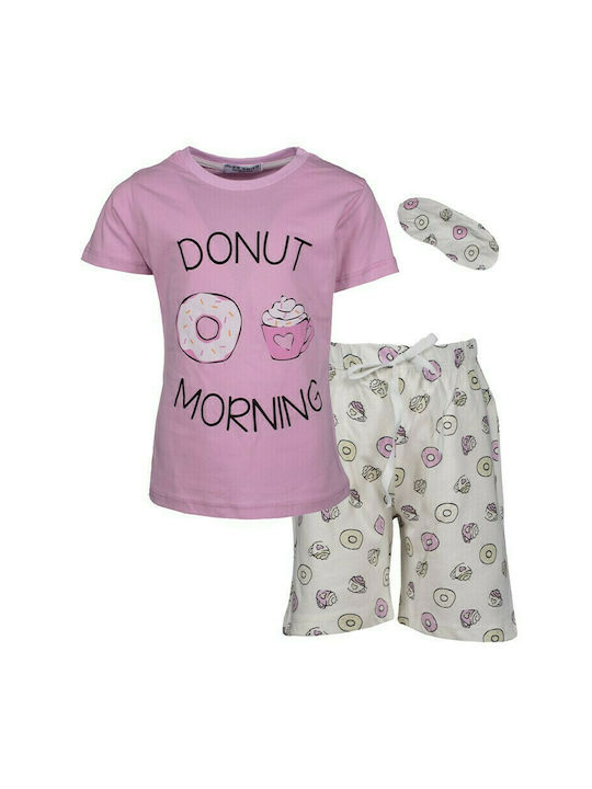 Εβίτα Set Top & Bottom Kids Summer Pyjamas Lilac