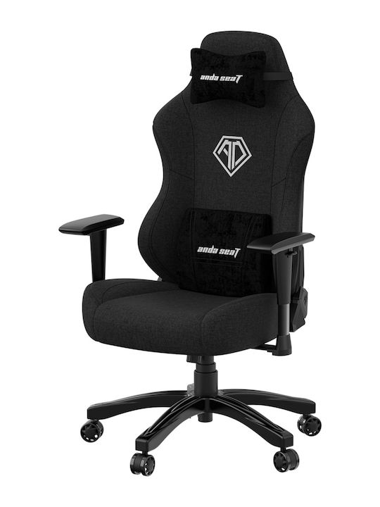 Anda Seat Phantom 3 Large Fabric Gaming Chair with Adjustable Arms Carbon Black