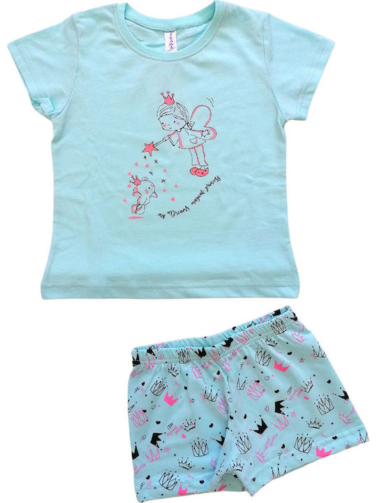 Dreams by Joyce Kinder-Nachtwäsche Sommer Hellblaue Magical Princess