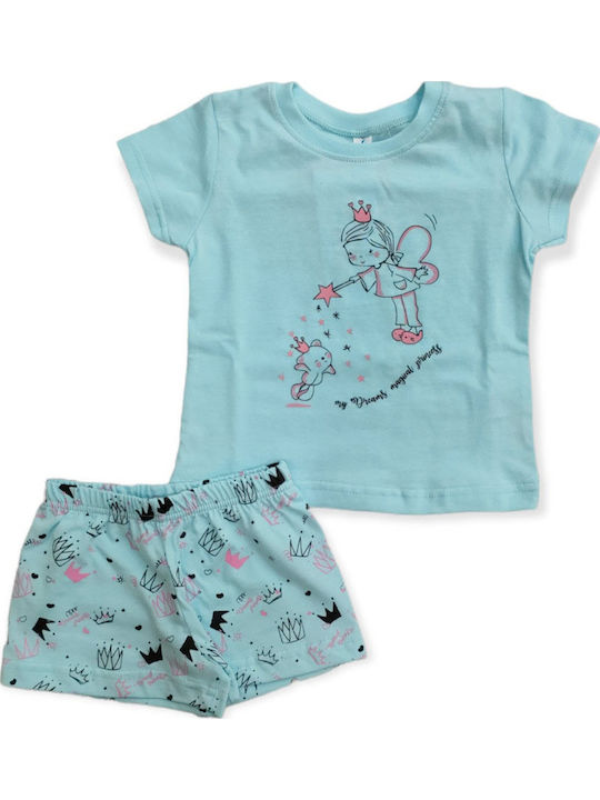 Dreams by Joyce Kinder-Nachtwäsche Sommer Hellblaue Magical Princess