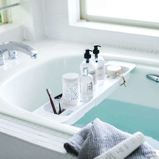 Yamazaki YMZK Bathtub Shelf Plastic 75x15.5x4.5cm White