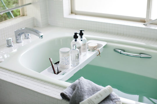 Yamazaki YMZK Bathtub Shelf Plastic 75x15.5x4.5cm White