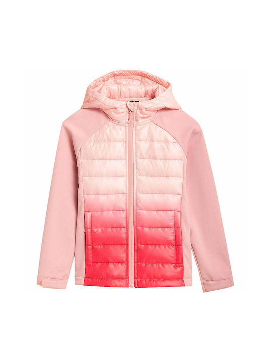 4F Kids Sports Jacket short Hooded Pink