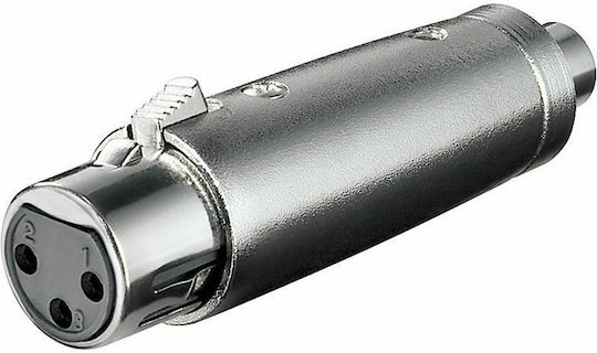 Audio Master Μετατροπέας XLR female σε RCA female Ασημί 1τμχ TE021
