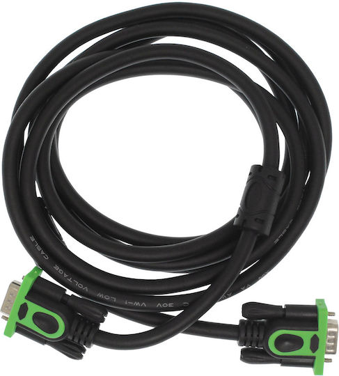 VGA male to VGA male Black 3m Cable (02.004.0001)