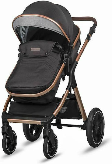 Coccolle Melora Бебешка количка 3 в 1 Диамантено черно