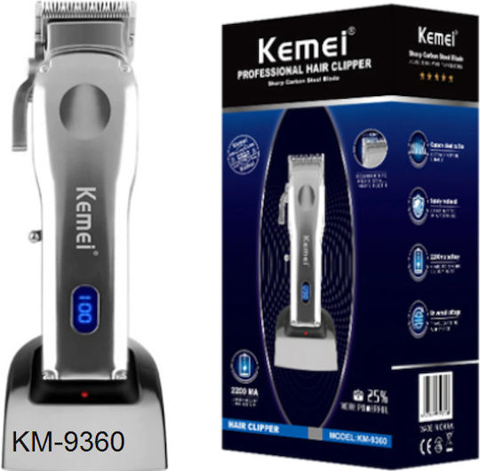 Kemei Haarschneidemaschine Silber KM-9360