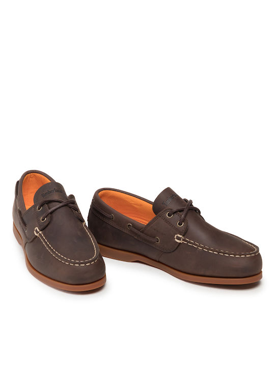 Cedar Leder Herren Mokassins in Braun Farbe A29YG