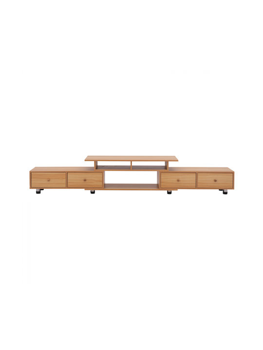 Particle Board TV Furniture with Drawers Natural L217.5xW30xH39cm